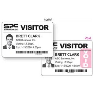 comparing new badge to voided badge